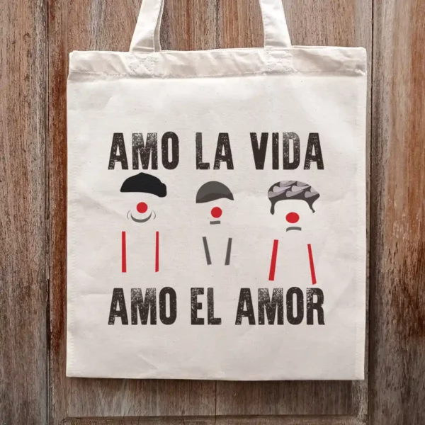 Tote bag Amo la vida, amo el amor