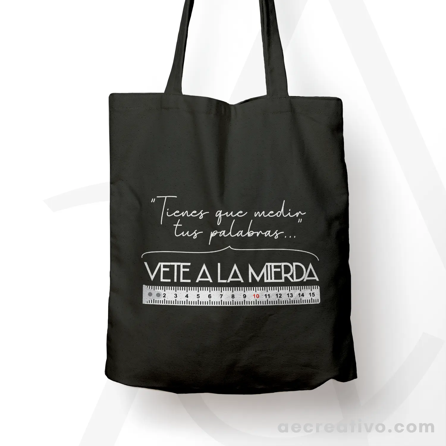 Tote bag Medir las palabras