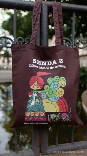 senda 3 chocolate Tote bag EGB Senda 3 libro de EGB