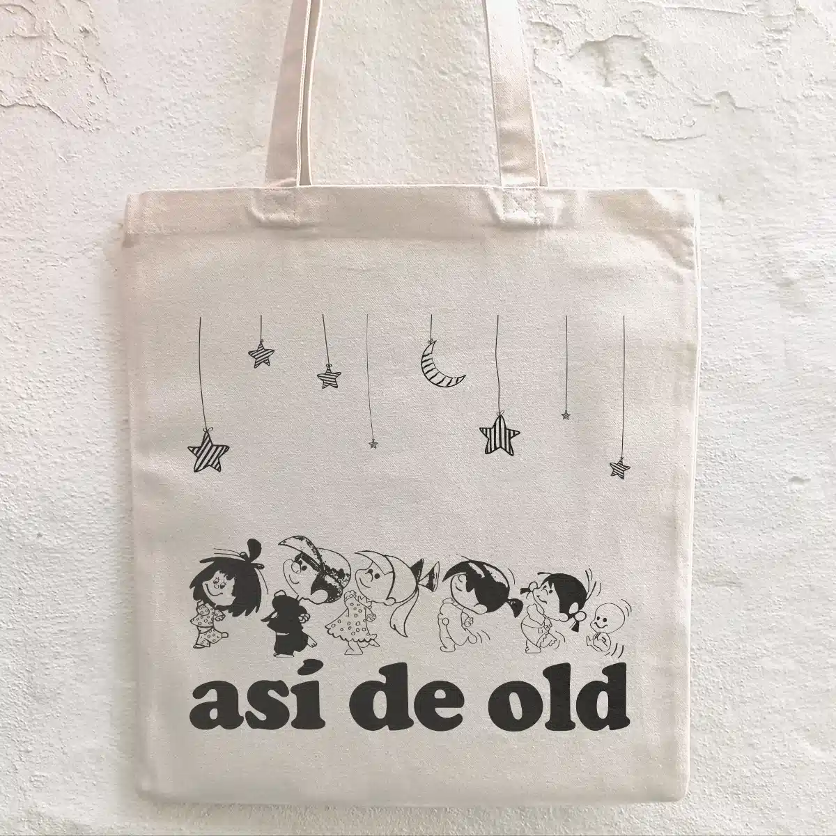 Tote bag Vamos a la cama con los personajes de la Familia Telerin