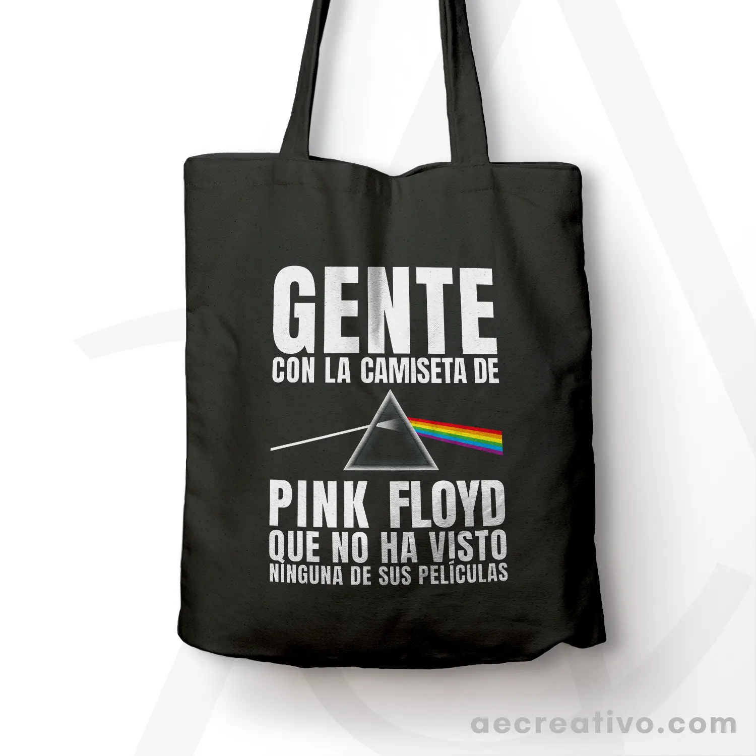 Bolso de tela Gente con la camiseta de Pink Floyd