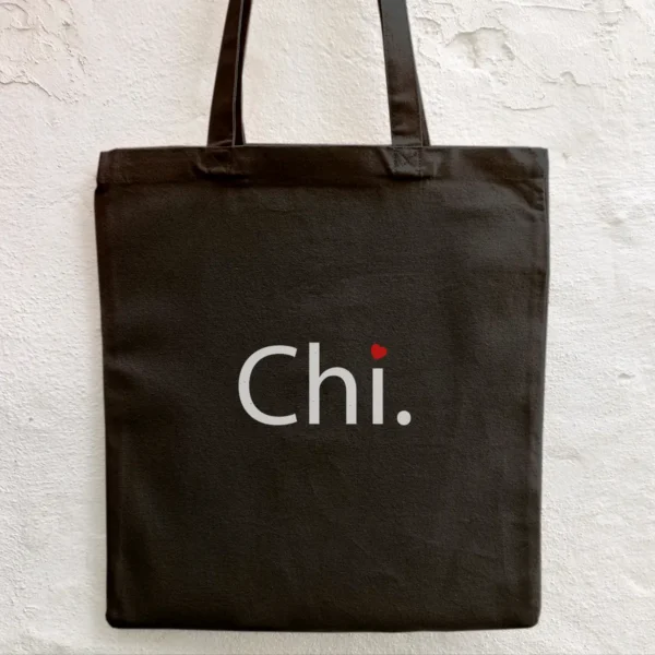 Chi bolso de tela negro
