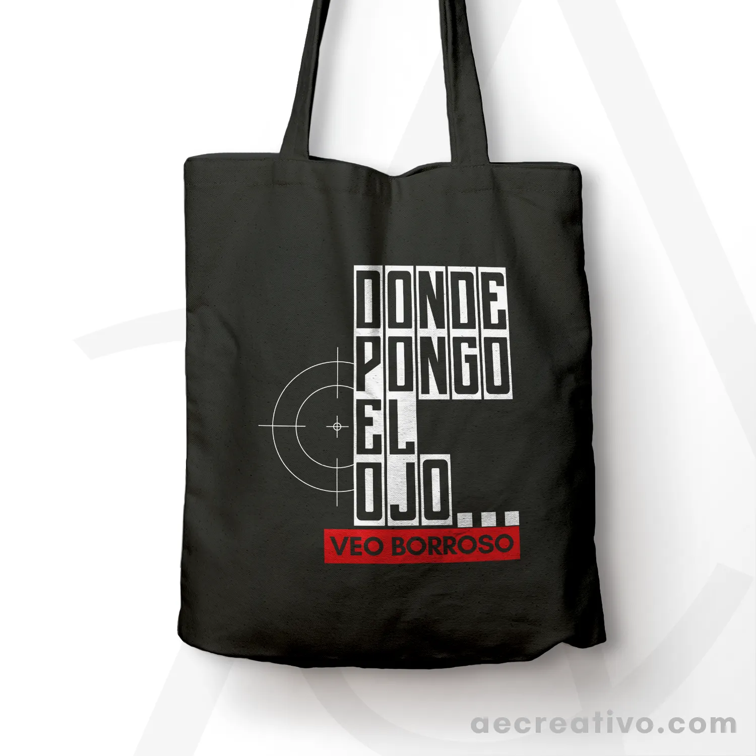 Donde pongo el ojo veo borroso bolso de tela